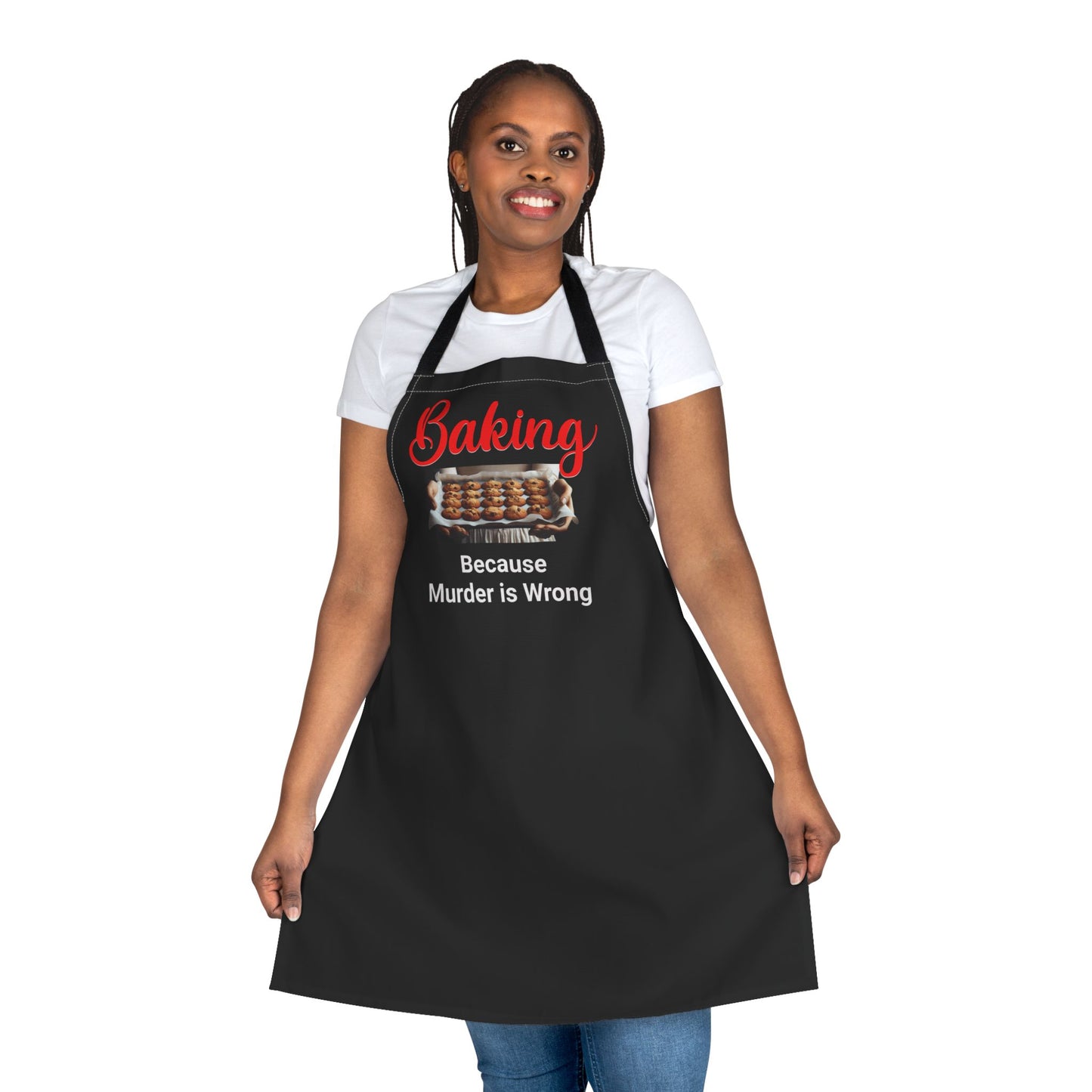 CRIME SHOW ADDICTS - Apron - "Because Murder is Wrong"