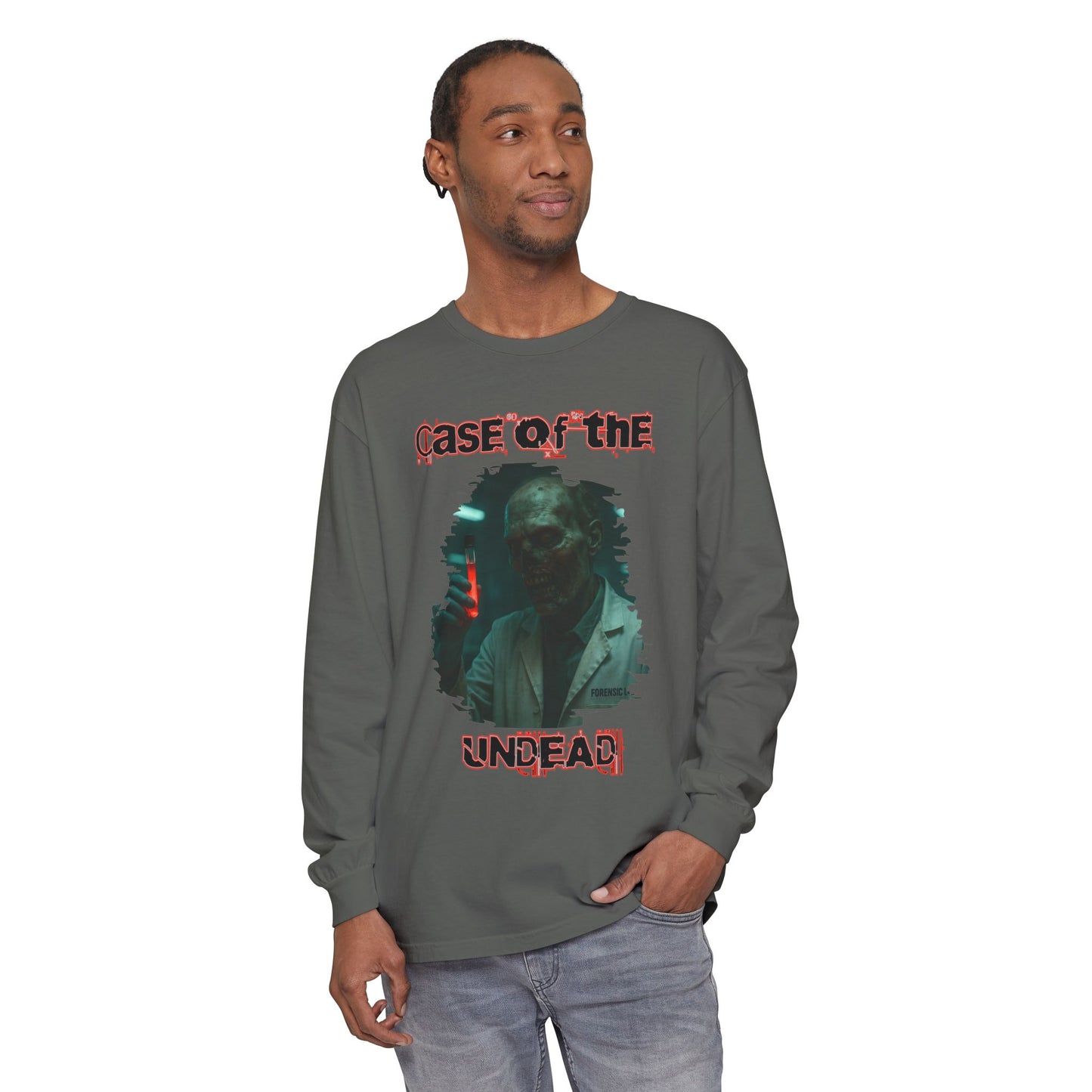 Zombie Forensic Scientist Long Sleeve T-Shirt