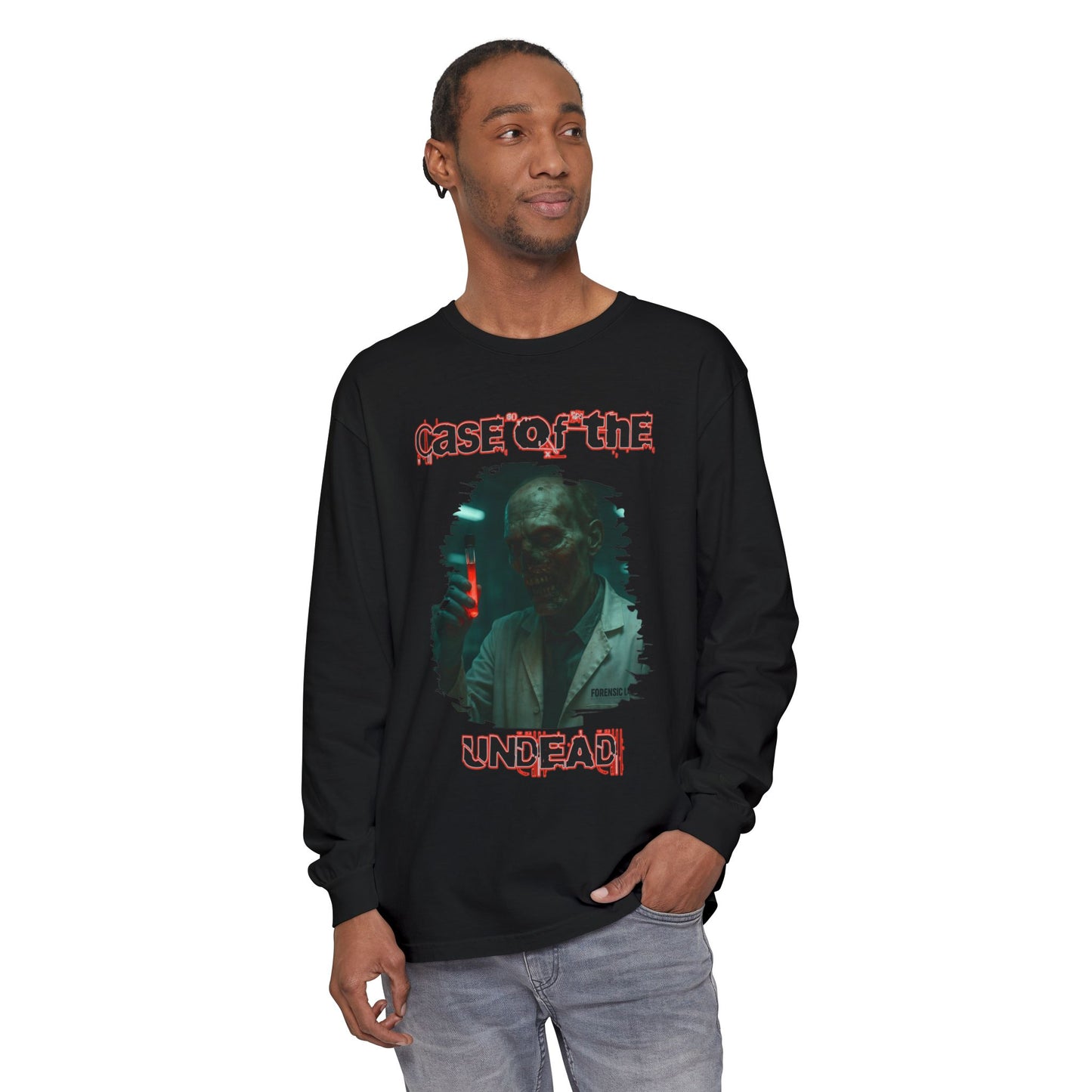 Zombie Forensic Scientist Long Sleeve T-Shirt