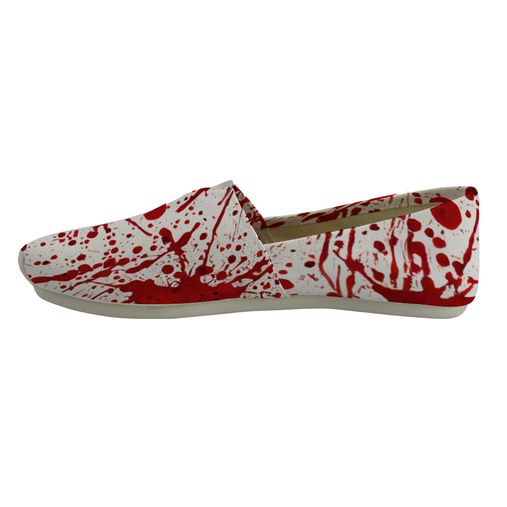 BLOOD SPLATTERED - Canvas Slip-on Shoes