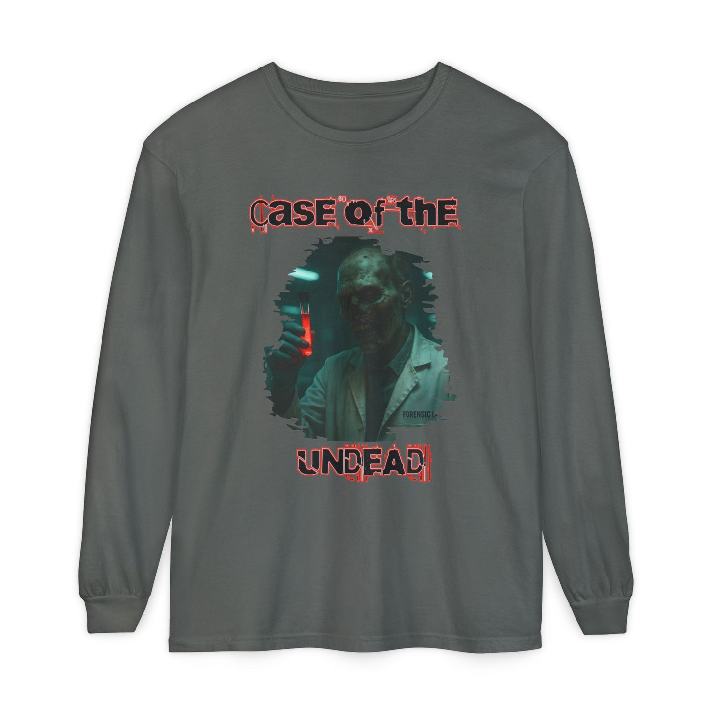 Zombie Forensic Scientist Long Sleeve T-Shirt