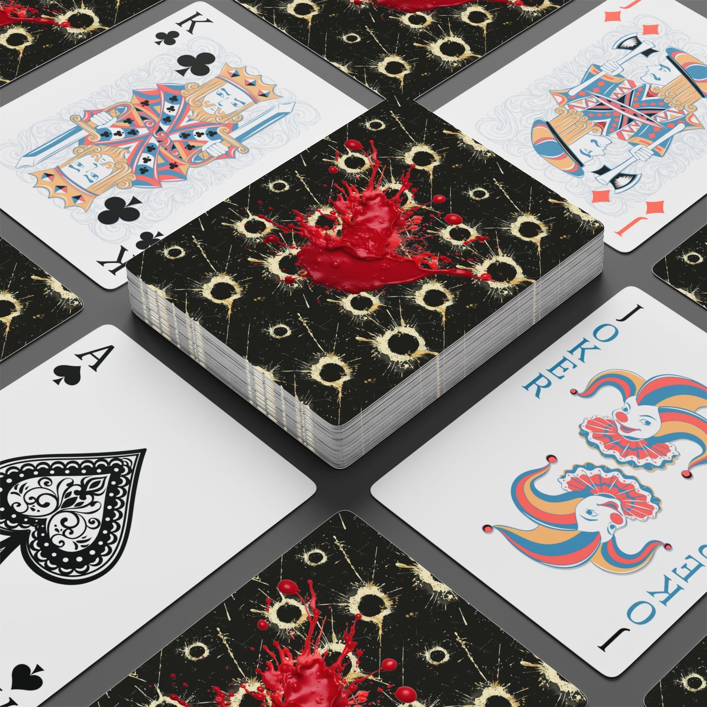 TRUE CRIME Poker Playing Cards Set - Stylish & Unique Card Deck for Game Night