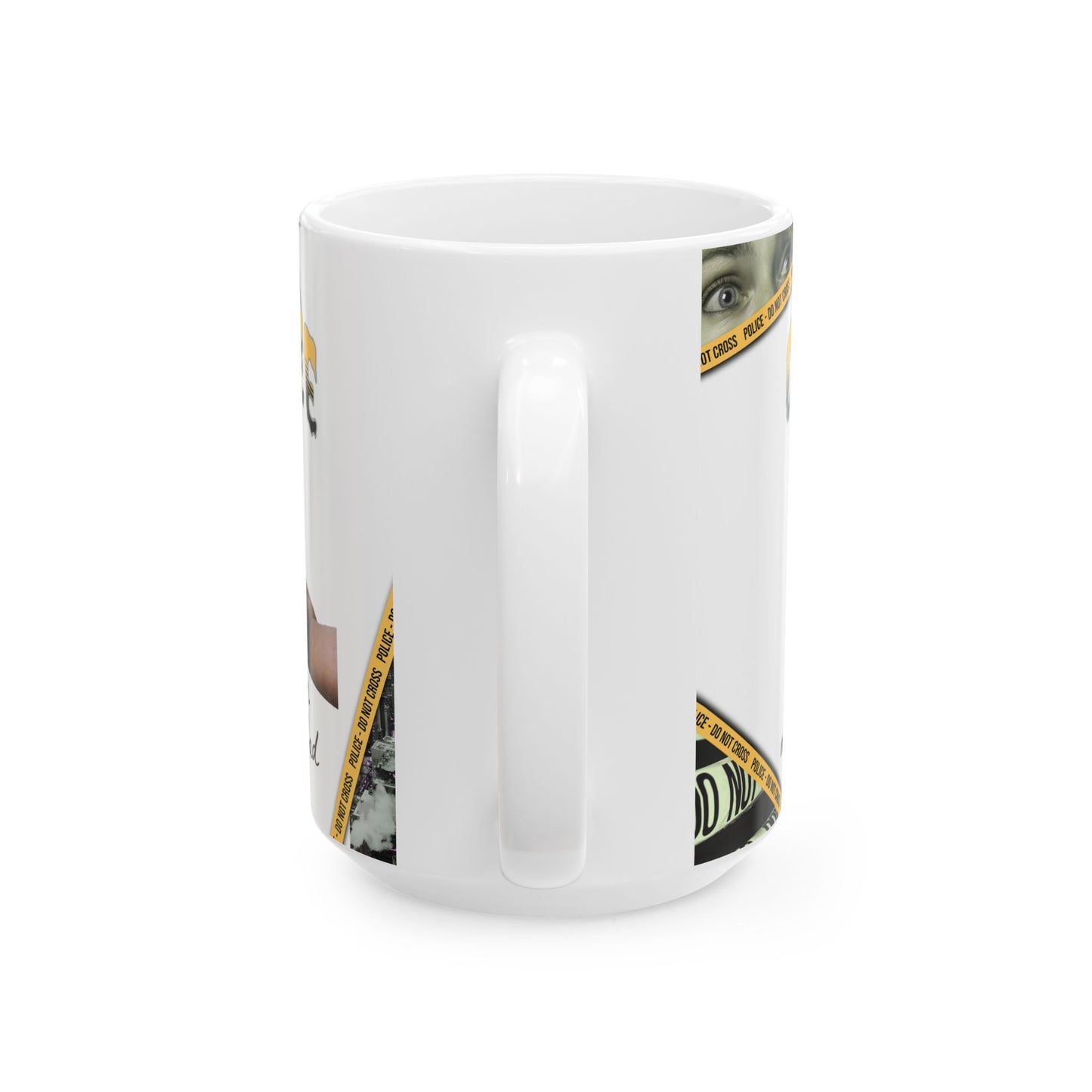 CRIME SHOW ADDICTS - Ceramic Mug - Crime Scene Theme, 11oz & 15oz Options