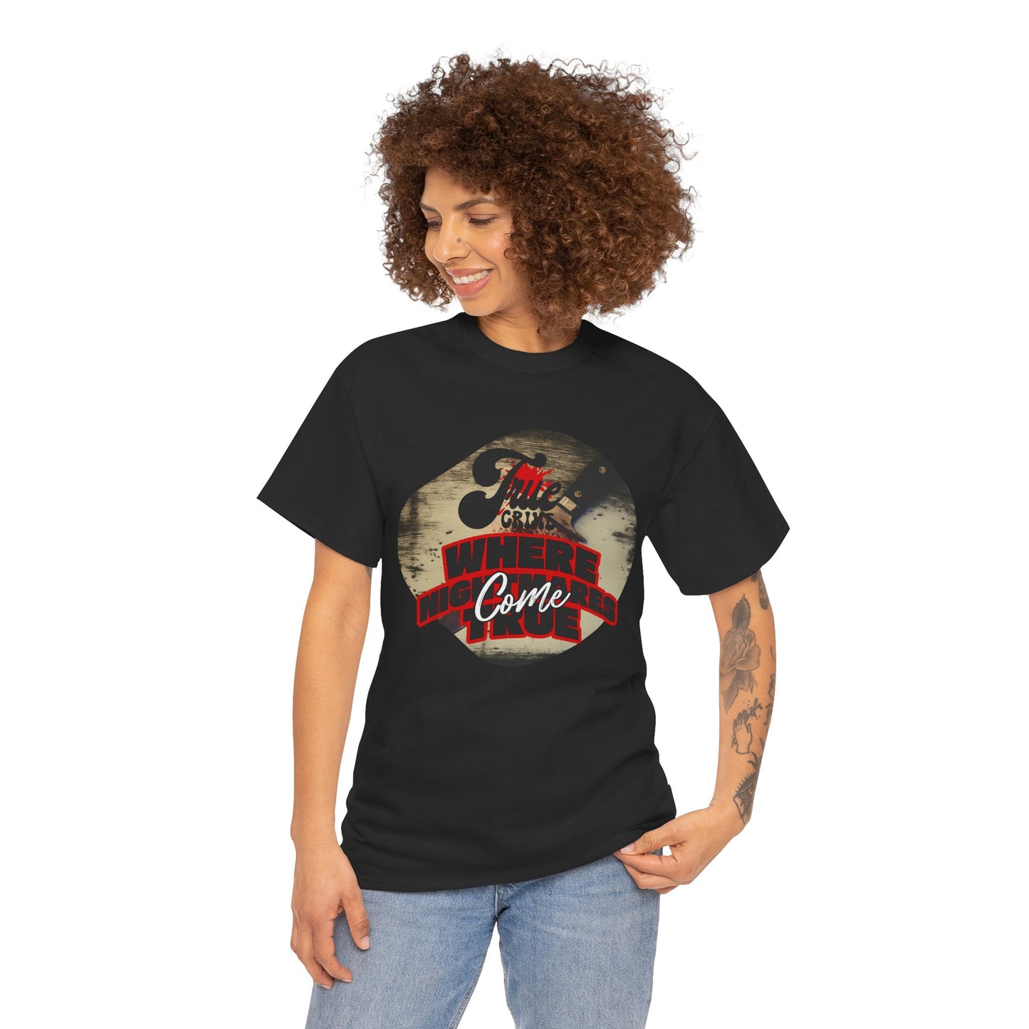CRIME SHOW ADDICTS DREAM Tee - 'Where Nightmares Come True' Graphic Tee