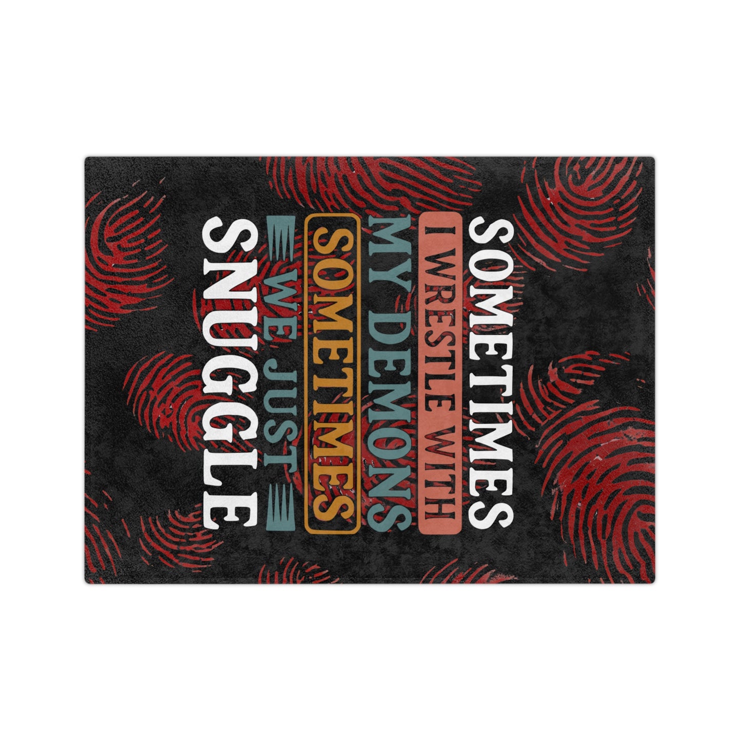 CRIME SHOW ADDICTS - Snuggly fleece BLANKET - 3 sizes ... Perfect to Hide Under