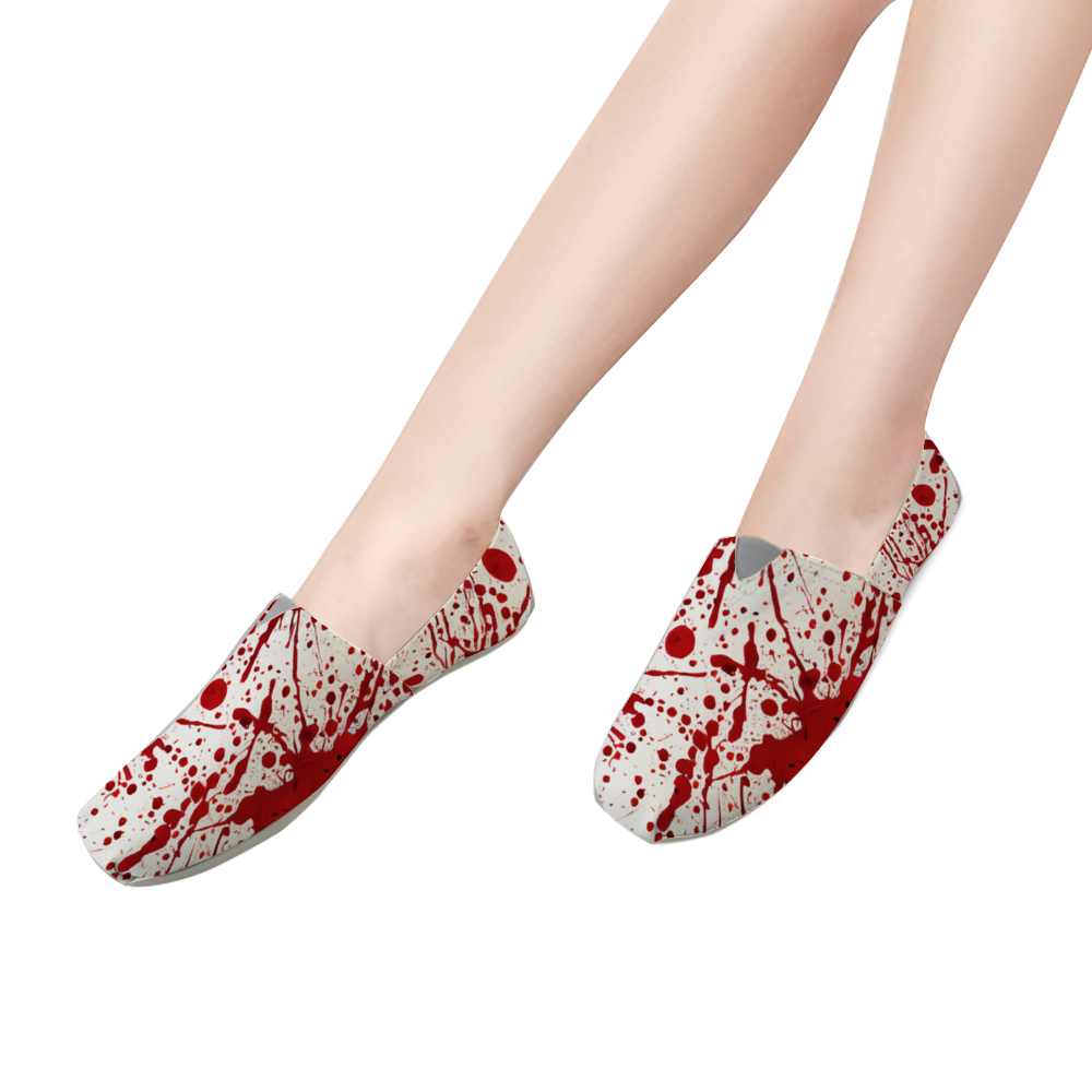 BLOOD SPLATTERED - Canvas Slip-on Shoes
