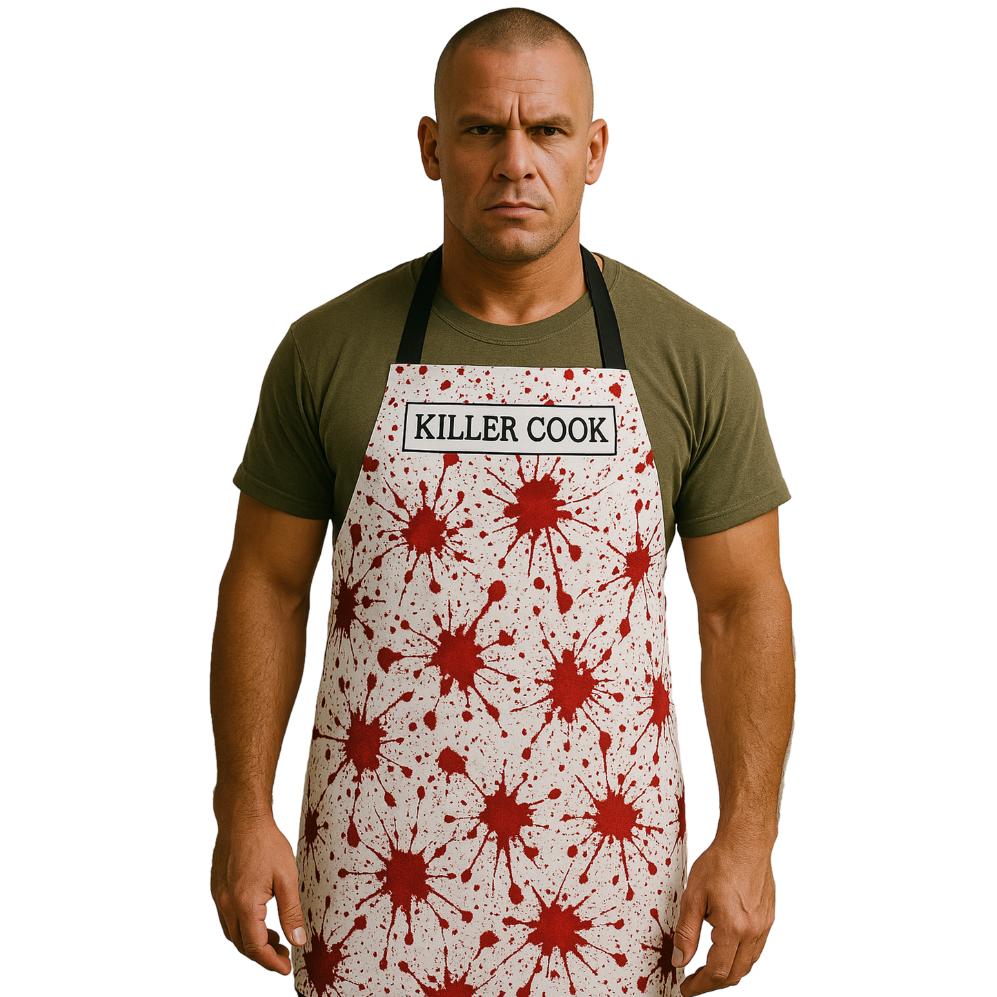 Killer Cook Blood Splatter Apron - Fun Culinary Gift for Chefs and Grilling Enthusiasts