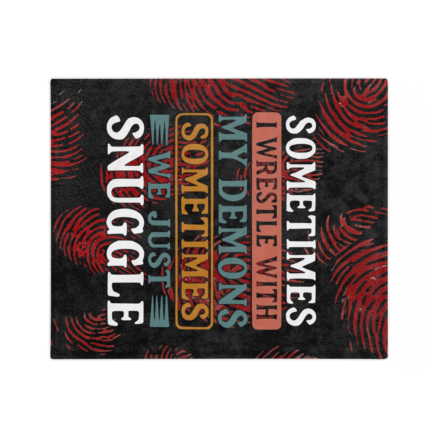 CRIME SHOW ADDICTS - Snuggly fleece BLANKET - 3 sizes ... Perfect to Hide Under