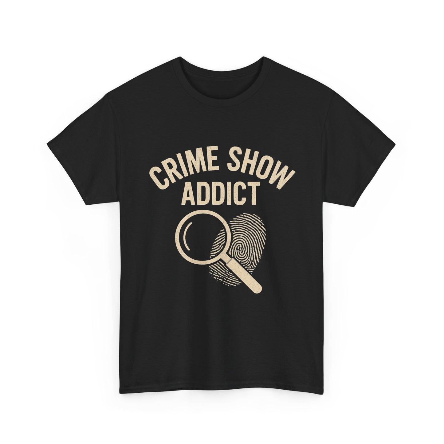 Crime Show Addict Unisex Heavy Cotton Tee - Ideal for True Crime Fans