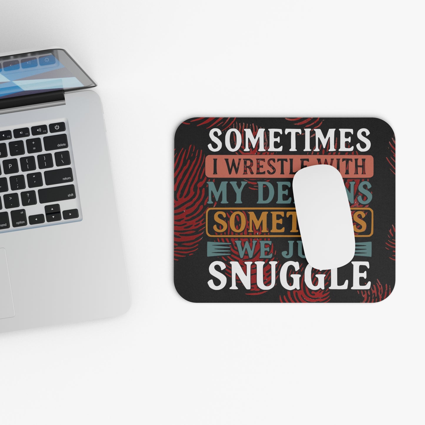Crime Show Addicts - MOUSEPAD - 'Sometimes We Just Snuggle'