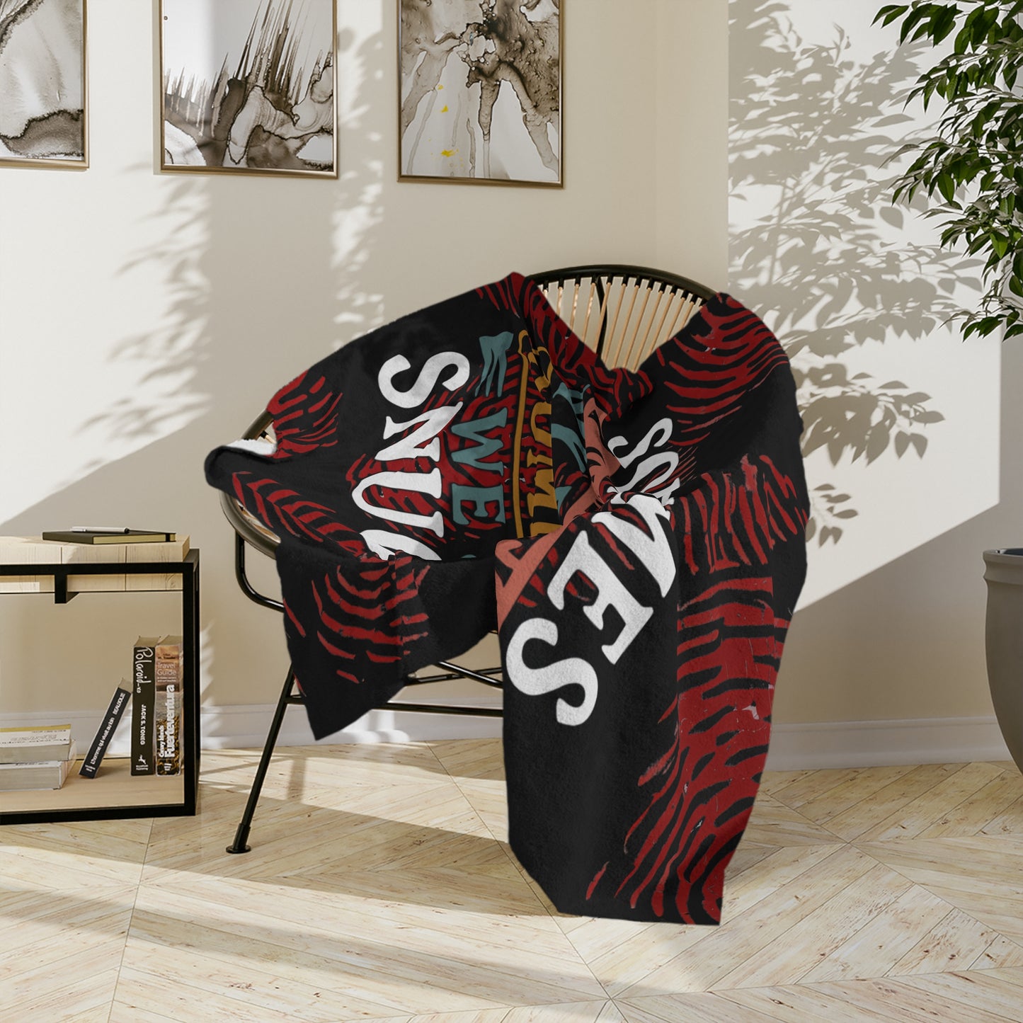 CRIME SHOW ADDICTS - Snuggly fleece BLANKET - 3 sizes ... Perfect to Hide Under