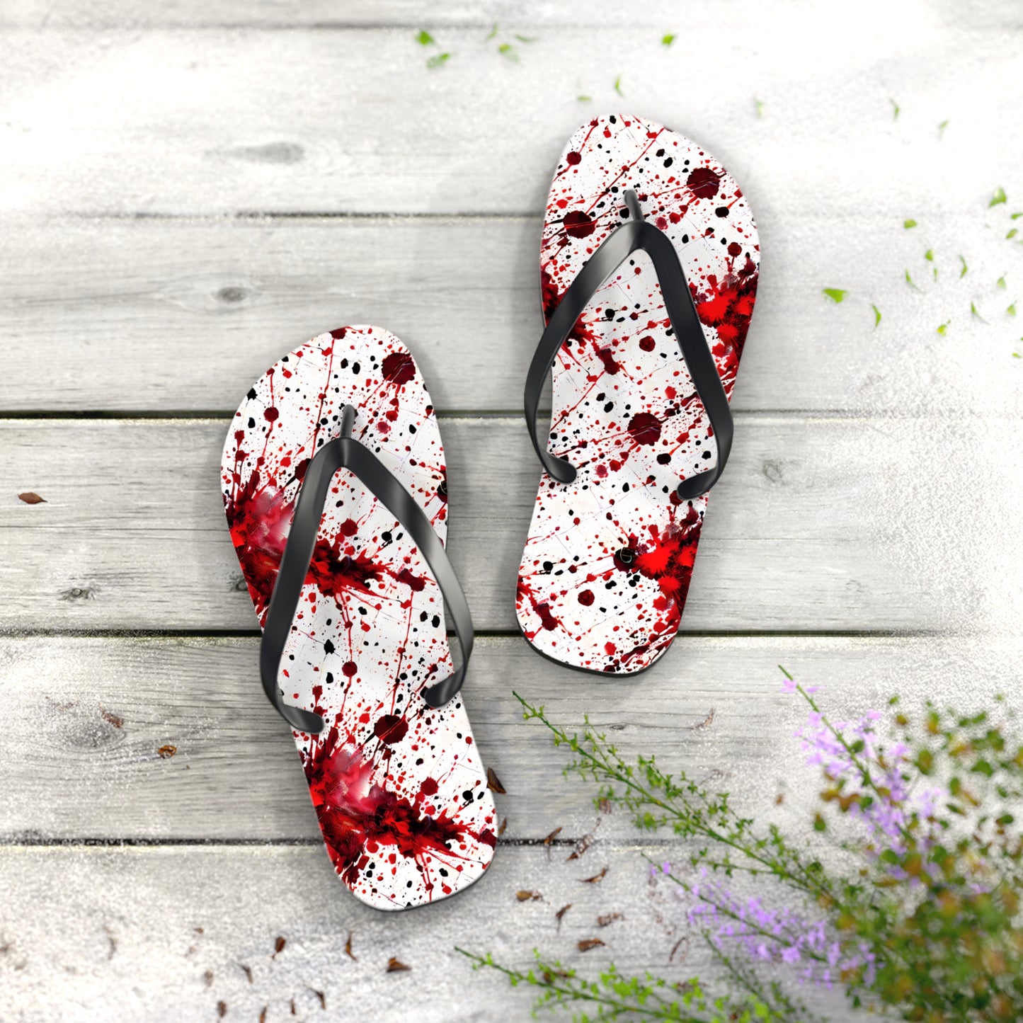 CRIME SCENE - Blood Spatter Evidence - Flip Flops