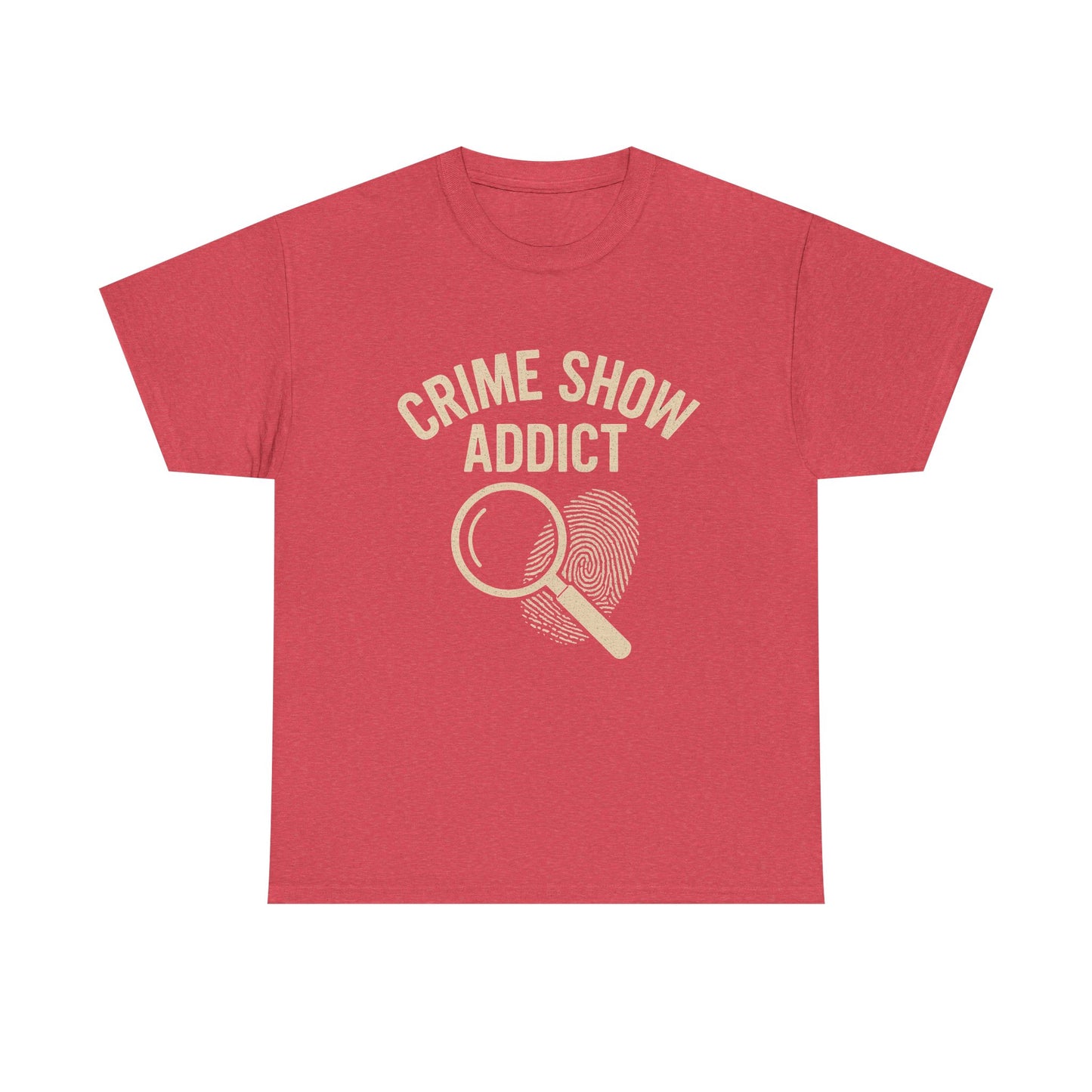 Crime Show Addict Unisex Heavy Cotton Tee - Ideal for True Crime Fans