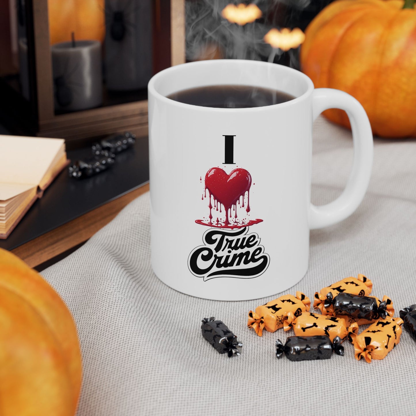 CRIME SHOW ADDICTS - Mug - I Love True Crime