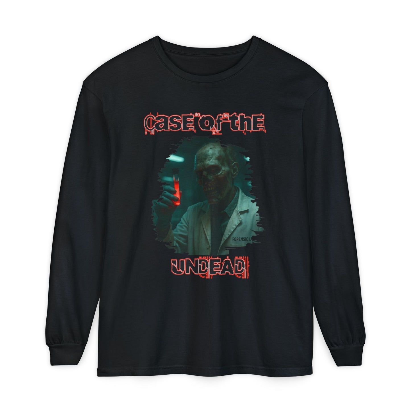 Zombie Forensic Scientist Long Sleeve T-Shirt
