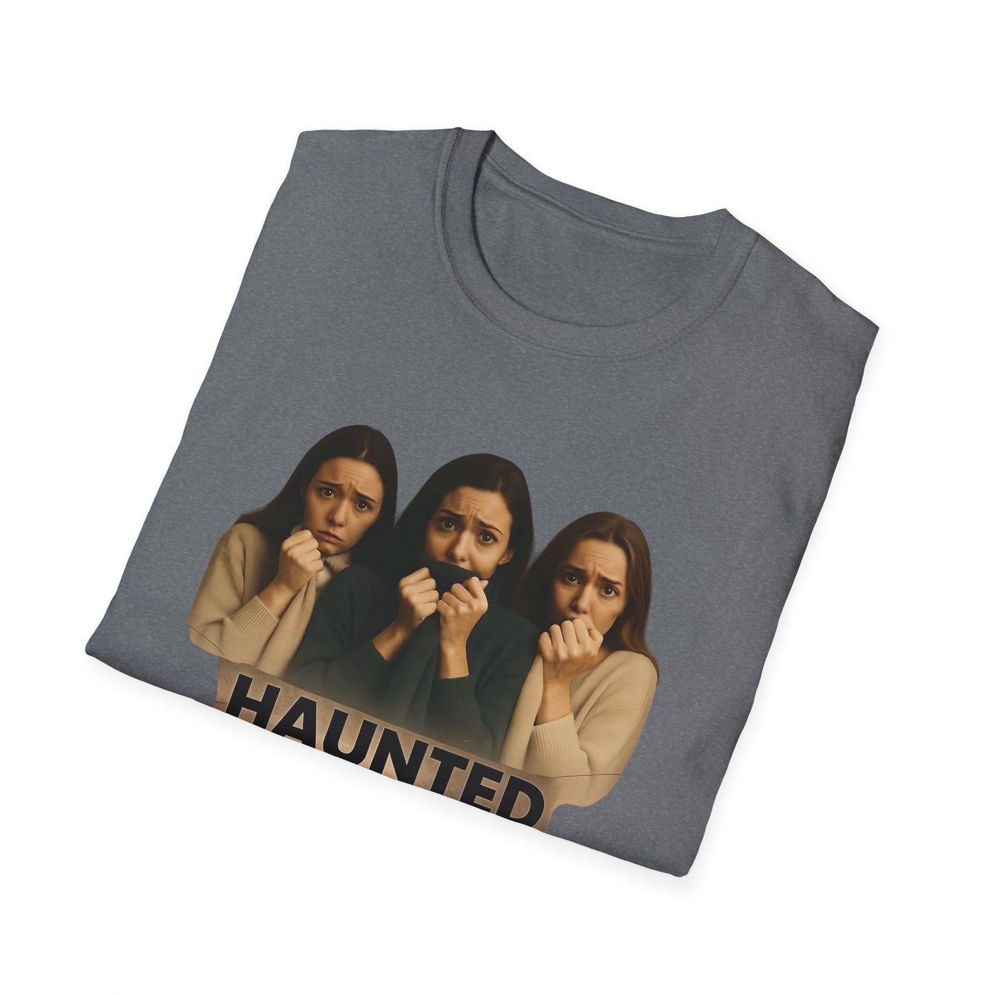 CRIME SHOW ADDICTS - Haunted Minds Unisex Softstyle T-Shirt for Fans of True Crime