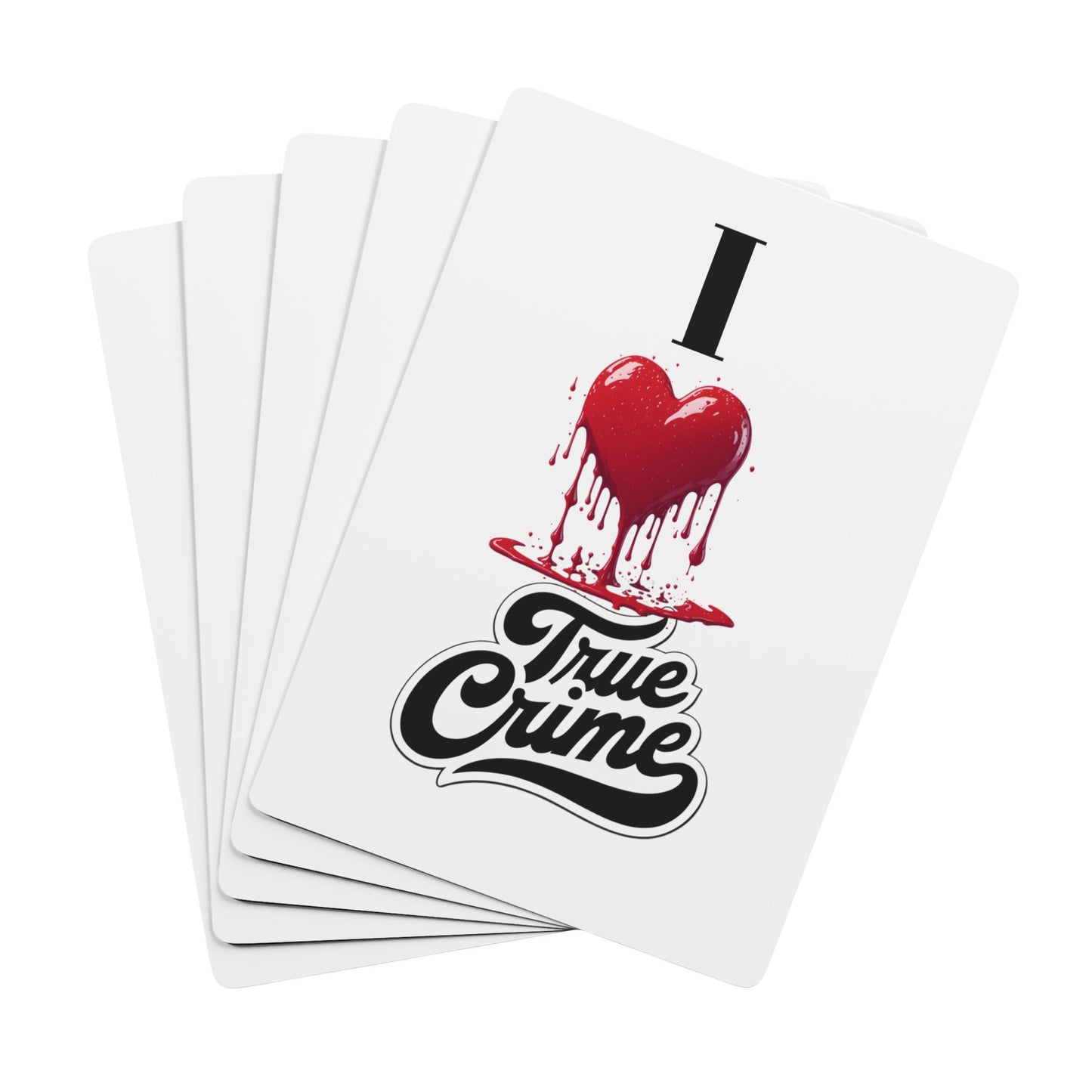 CRIME SHOW ADDICTS - True Crime Poker Playing Cards, Unique Card Game, Gifts for Gamers, Home Game Night