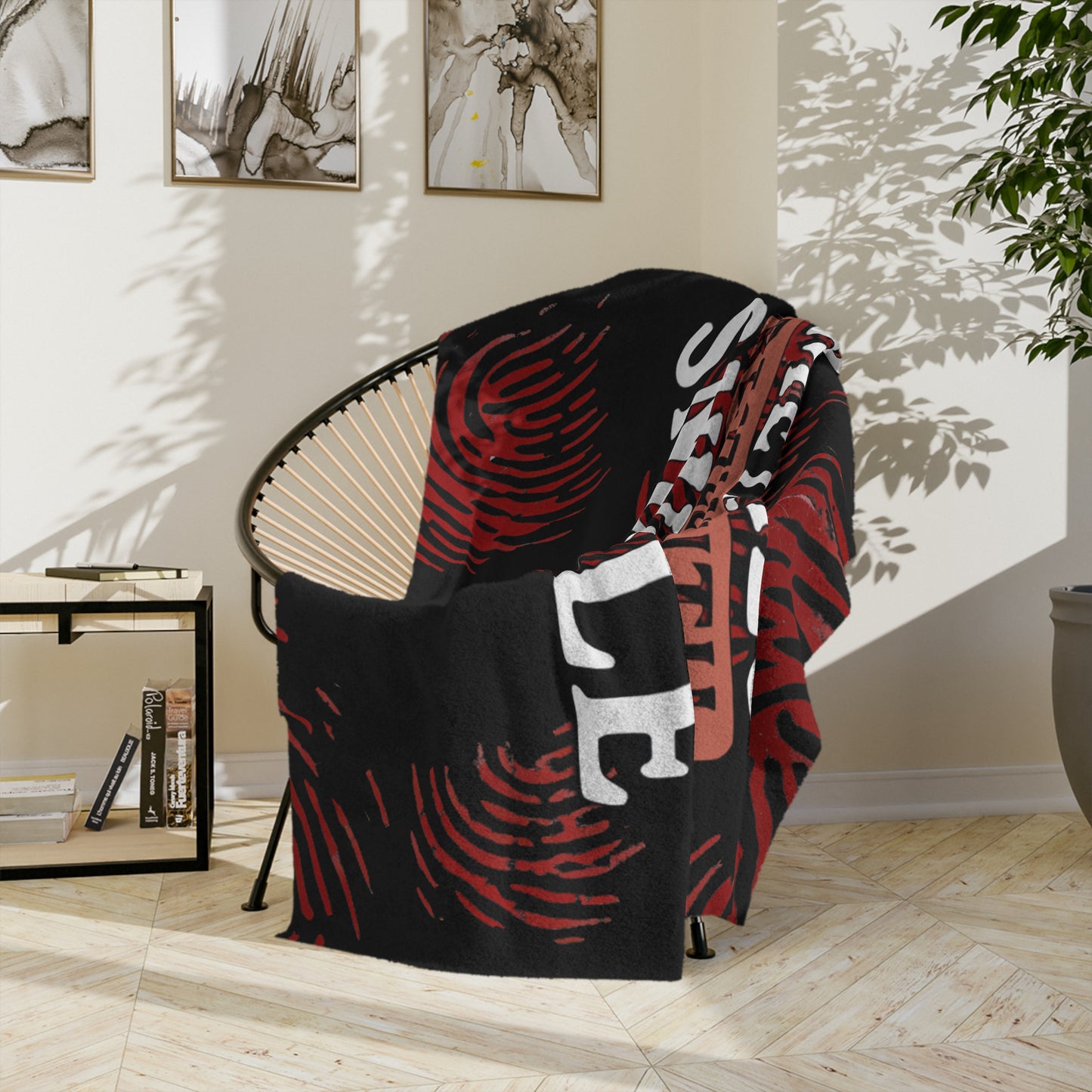 CRIME SHOW ADDICTS - Snuggly fleece BLANKET - 3 sizes ... Perfect to Hide Under