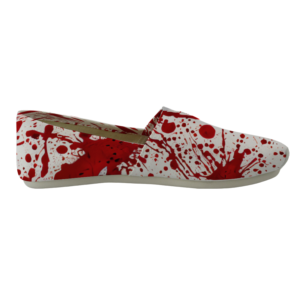 BLOOD SPLATTERED - Canvas Slip-on Shoes