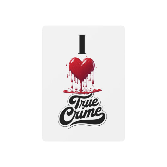 CRIME SHOW ADDICTS - True Crime Poker Playing Cards, Unique Card Game, Gifts for Gamers, Home Game Night