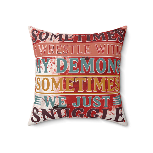 CRIME SHOW ADDICTS - Cuddly Pillow - Comfort Pillow