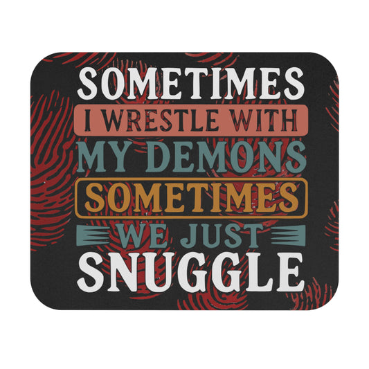 Crime Show Addicts - MOUSEPAD - 'Sometimes We Just Snuggle'