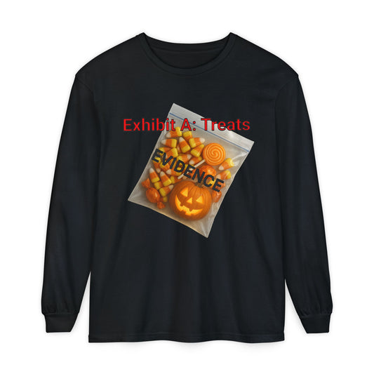 Halloween Evidence Bag Long Sleeve Tee - True Crime Lovers