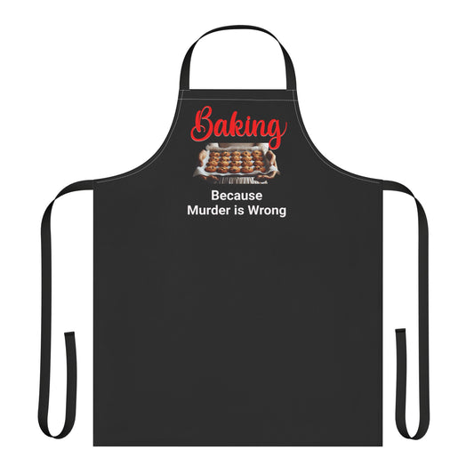 CRIME SHOW ADDICTS - Apron - "Because Murder is Wrong"