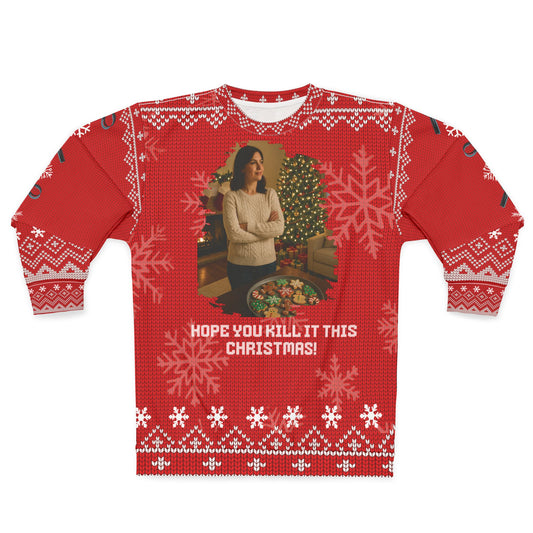 Crime Show Christmas Sweater • “Hope You Kill It This Christmas” Sweatshirt • Funny True Crime Holiday Sweater • Dark Humor Xmas Gift